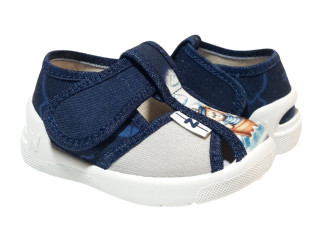 Pitter 21-25 синий, мишка-моряк