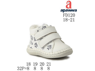 Пінетки зимові Apawwa FD120 white 18-21