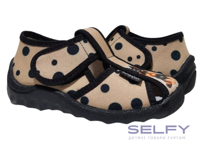 Маша 21-27 бежева, чорна підошва, dog по-розмірно, Фото 1