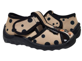 Маша 21-27 бежевая, черная подошва, dog по-размерно