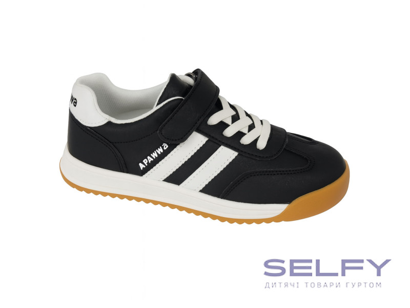 Кросівки дитячі Apawwa ABC1672P black-white 26-31, Фото 1
