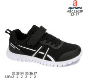 Кросівки дитячі Apawwa ABC2263P black-white 32-37