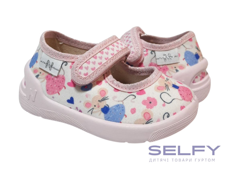 Ketty 18-25 розовая, розовая подошва, мышка, Фото 1