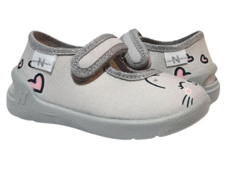 Ketty 20-25 сіра, сіра підошва, котик