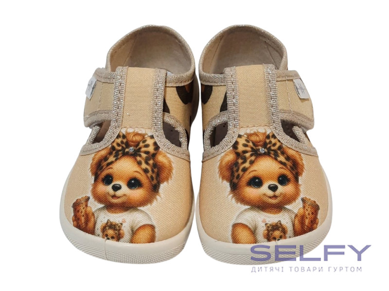 Jully 20-25 бежева, бежева підошва, ведмедик, Фото 3