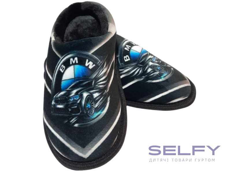 Тапочки Memory Waldi Home 28-37 чорні, БМВ, Фото 1