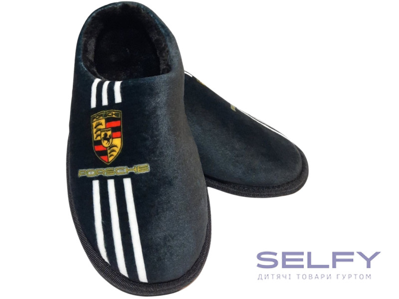 Тапочки Memory Waldi Home 28-37 чорні, Порше, Фото 1