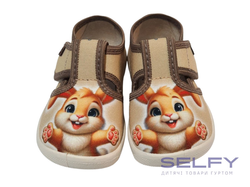 Romeo 20-25 бежевий, бежева підошва, милий кролик, Фото 3