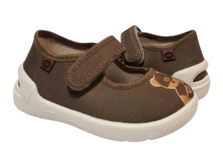 Denny 21-25 коричневий, бежева підошва, ведмедик