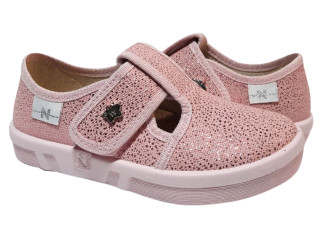 Merry 26-32 рожева, рожева підошва, брошка зірка