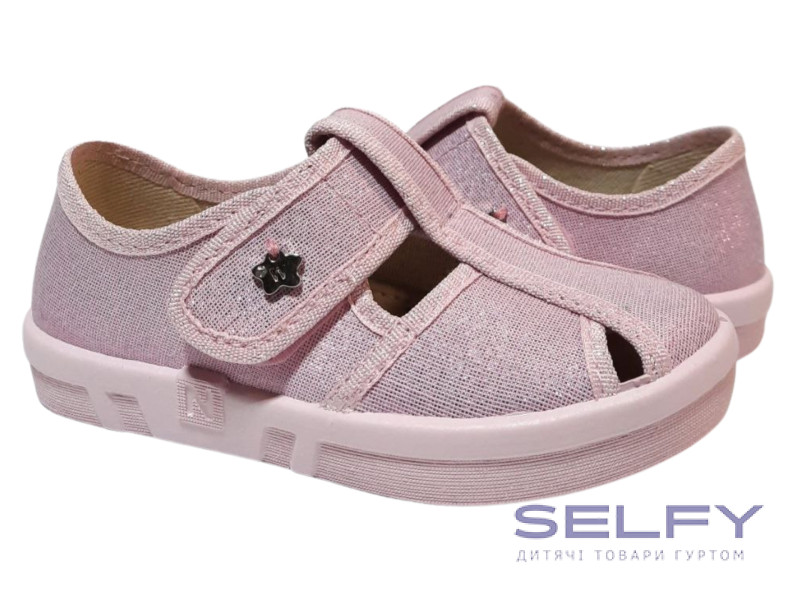 Merlin 26-32 рожева, рожева підошва, брошка зірка, Фото 1