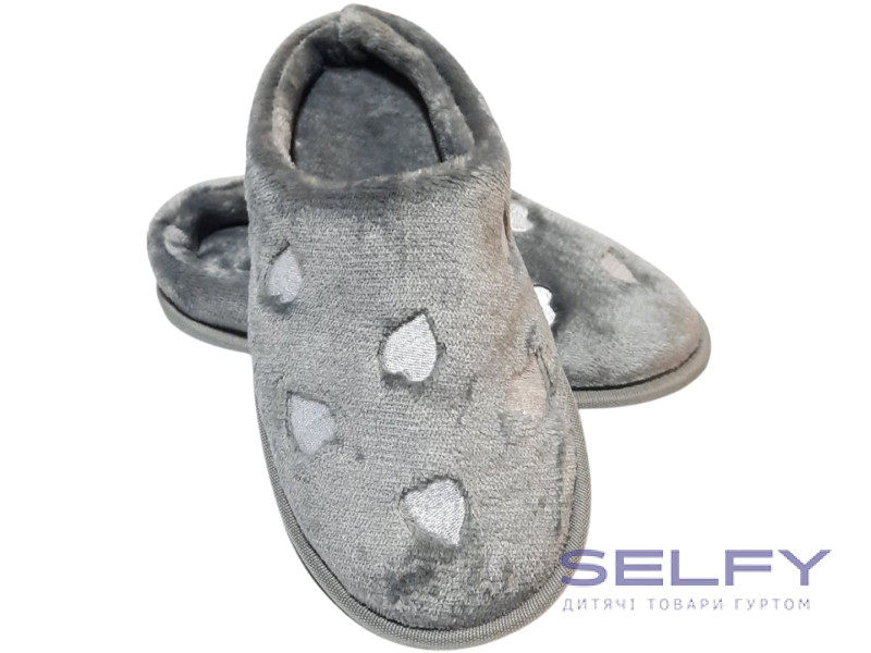 Тапочки N3 Memory Waldi Home 30-37 сірі, сердечка, Фото 1