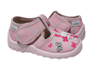 Даша 21-27 розовая, розовая подошва, зайчик