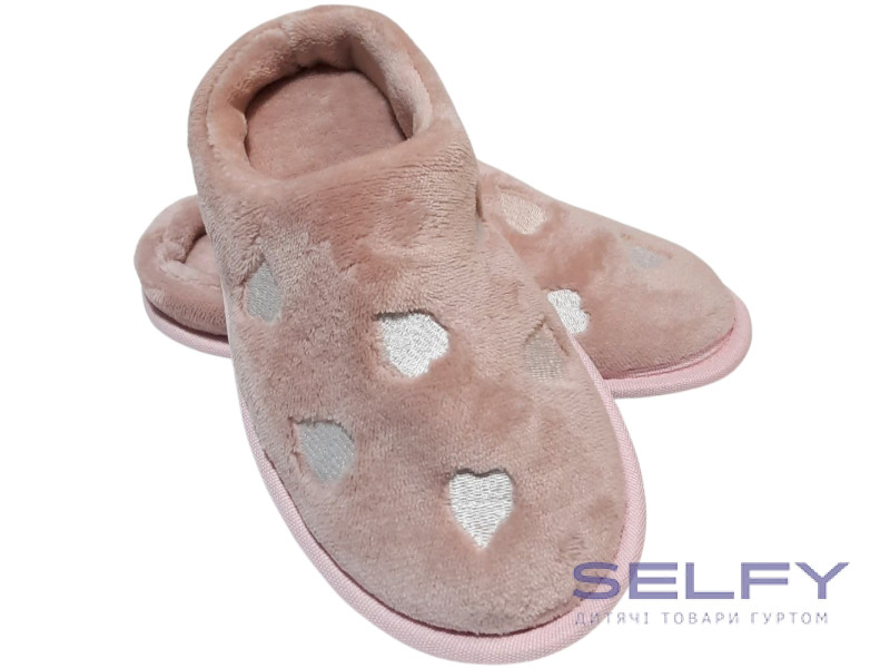 Тапочки Memory Waldi Home 30-37 рожеві, сердечка, Фото 1