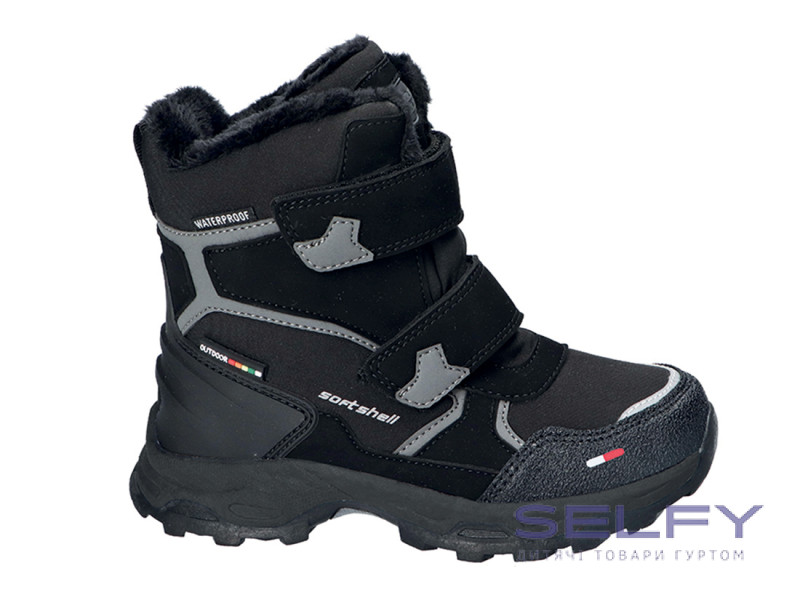 Термочеревики SOFTSHELL American Club HL 155/24 чорний 27-31 (998/24) по-розмірно, Фото 1