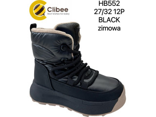 Черевики зимові Clibee HB552 black 27-32 по-розмірно