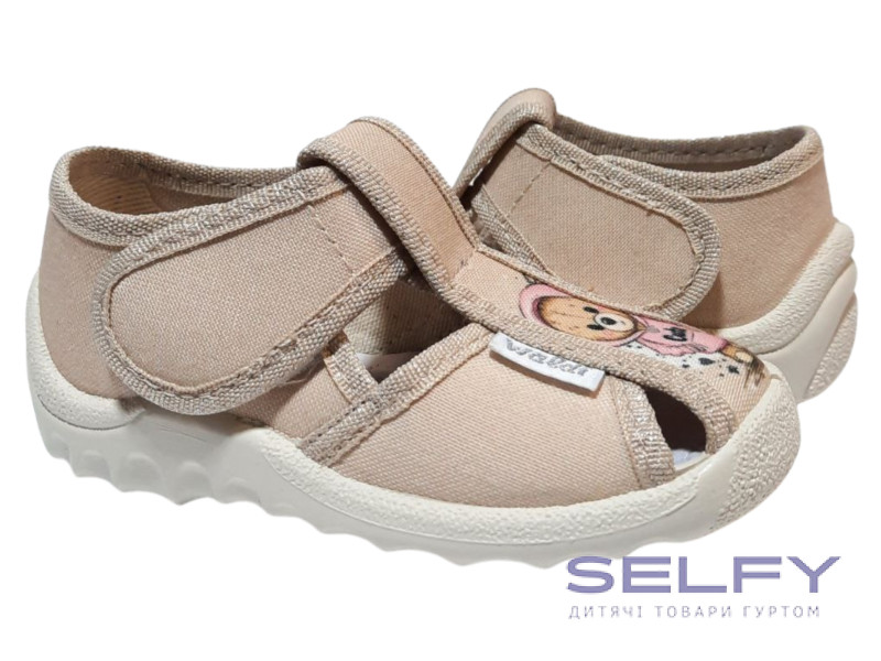 Маша 21-27 бежева, бежева підошва, медведик cute, Фото 1