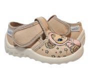 Даша 21-27 бежева, бежева підошва, медведик