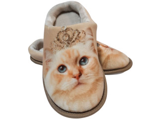 Тапочки N3 Memory Waldi Home 30-37 бежева, королева-котик