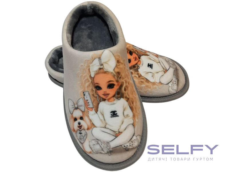 Тапочки Memory Waldi Home 30-37 бежева, дівчина-шанель, Фото 1