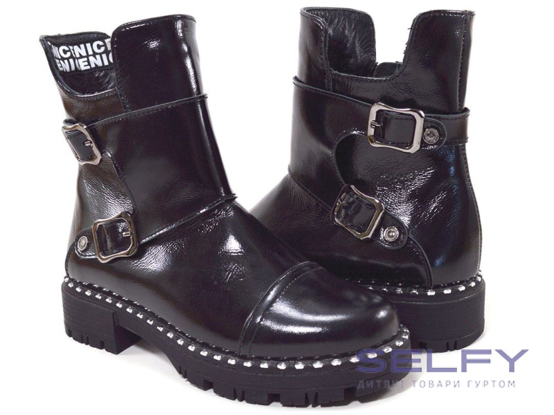 Черевики дитячі Пепік 3064-1 шкіра/замш, чорний, байка 31 розмір, Фото 1