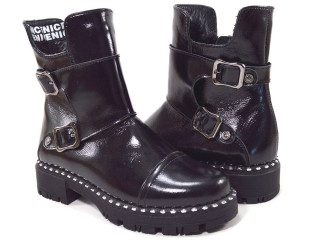 Черевики дитячі Пепік 3064-1 шкіра/замш, чорний, байка 31 розмір