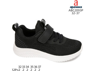 Кроссовки Apawwa ABC2093P black-w 32-37