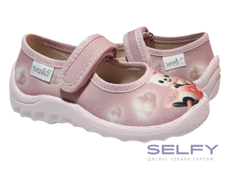 Катя 21-27 рожева, рожева підошва, ведмедик, Фото 1