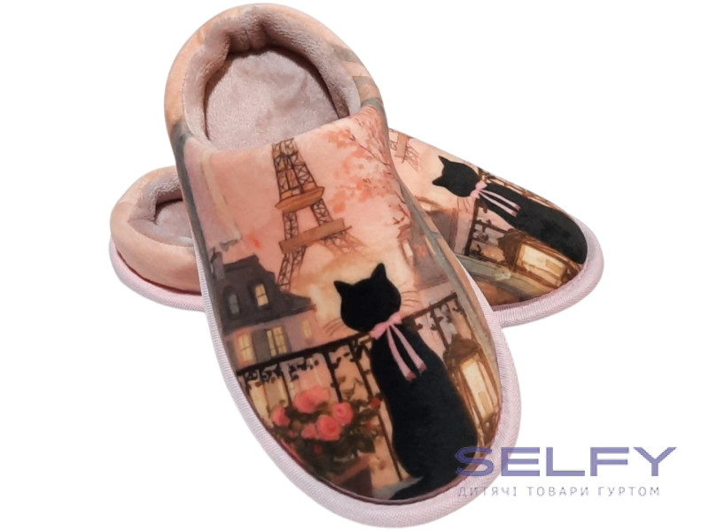 Тапочки Memory Waldi Home 30-37 рожева, Париж, Фото 3