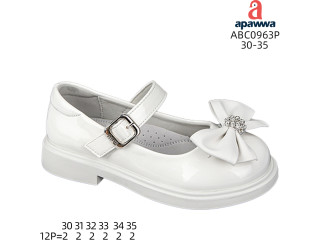 Туфлі дитячі Apawwa ABC0963P white 30-35