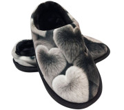 Тапочки Memory Waldi Home 30-37 чорні, сердечка