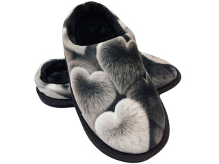 Тапочки Memory Waldi Home 30-37 чорні, сердечка