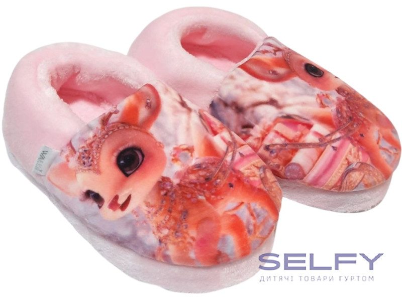 Тапочки Memory Waldi Home 24-31 рожеві, оленя, Фото 1