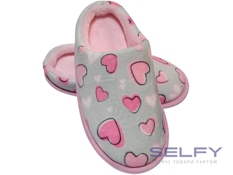 Тапочки Memory Waldi Home 30-37 бежева, сердечка, Фото 1