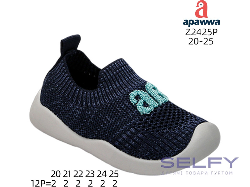Кроссовки детские Apawwa Z2425P navy-blue 20-24, Фото 1