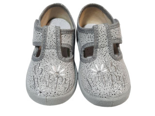 Даша 21-27 сіра, сіра підошва, квітка