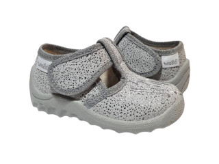 Даша 21-27 сіра, сіра підошва, квітка