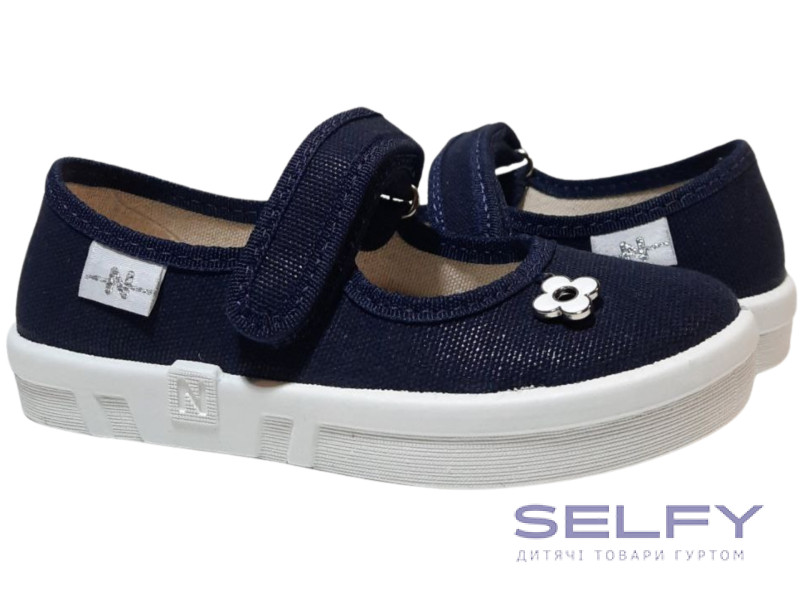 Ketty 26-32 синя, брошка квітка по-розмірно, Фото 1