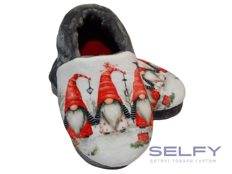Тапочки Memory Waldi Home 24-33 сірий, Гноми, Фото 1