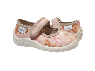 Катя 21-27 беж, бежева підошва, тедді