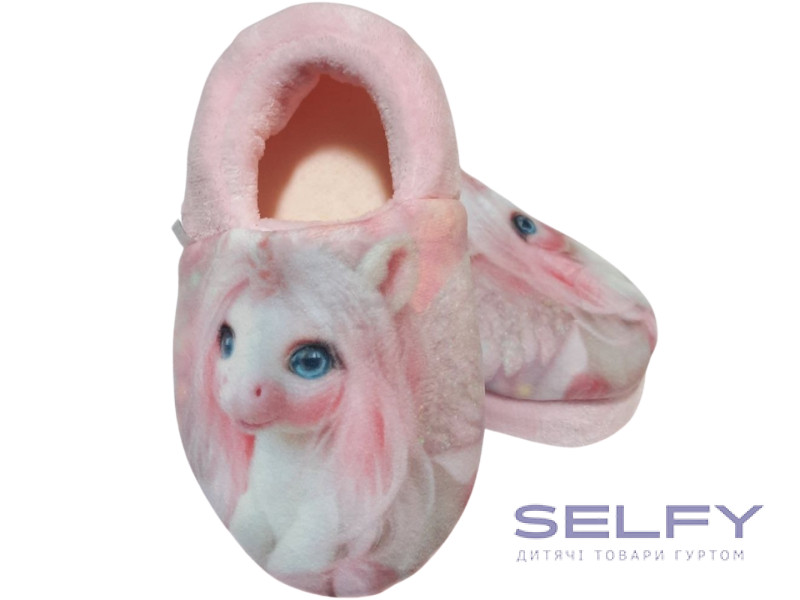 Тапочки Memory Waldi Home 24-31 рожеві, єдиноріг, Фото 1