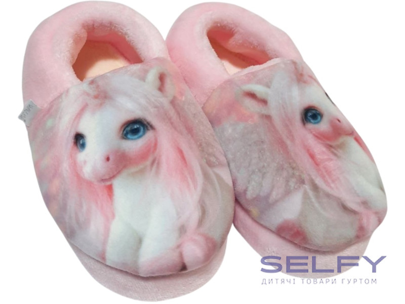 Тапочки Memory Waldi Home 24-31 рожеві, єдиноріг, Фото 3