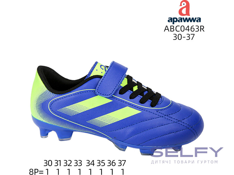 Футбольные бутсы Apawwa ABC0463R navy-green 30-37, Фото 1