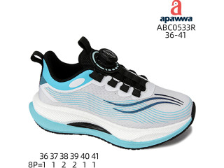 Кросівки дитячі Apawwa ABC0533R white-green 36-41
