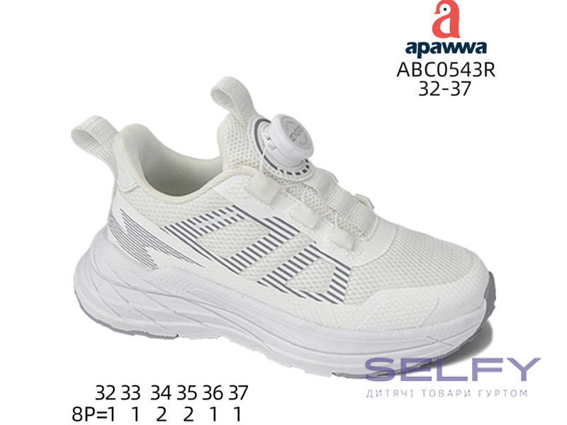 Кроссовки детские Apawwa ABC0543R white 32-37, Фото 1