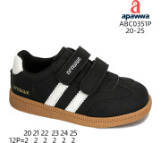 Кросівки дитячі Apawwa ABC0351P black 20-25