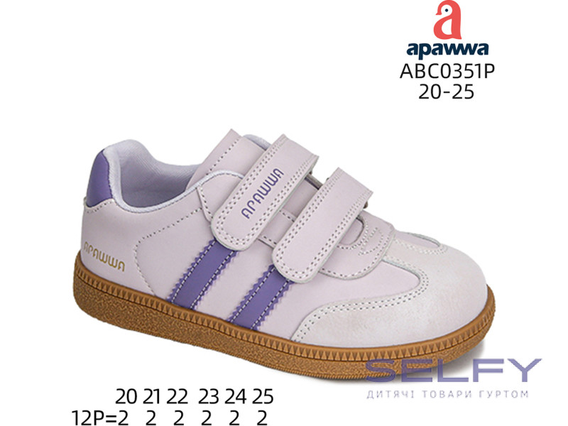 Кросівки дитячі Apawwa ABC0351P purple 20-25, Фото 1
