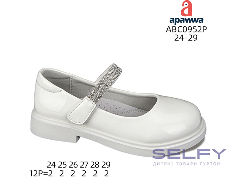 Туфли детские Apawwa ABC0952P white 24-29, Фото 1