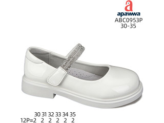 Туфлі дитячі Apawwa ABC0953P white 30-35