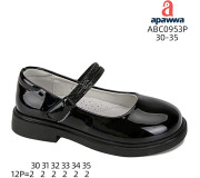 Туфли детские Apawwa ABC0953P black 30-35